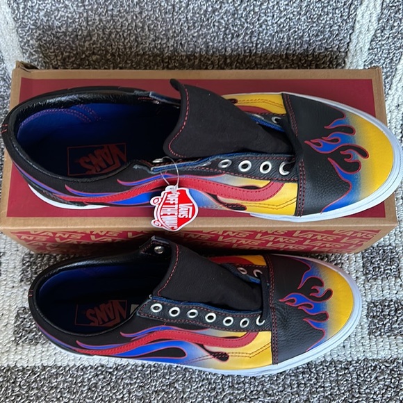 Vans Old Skool Racer Black/Red MENS - Picture 3 of 16